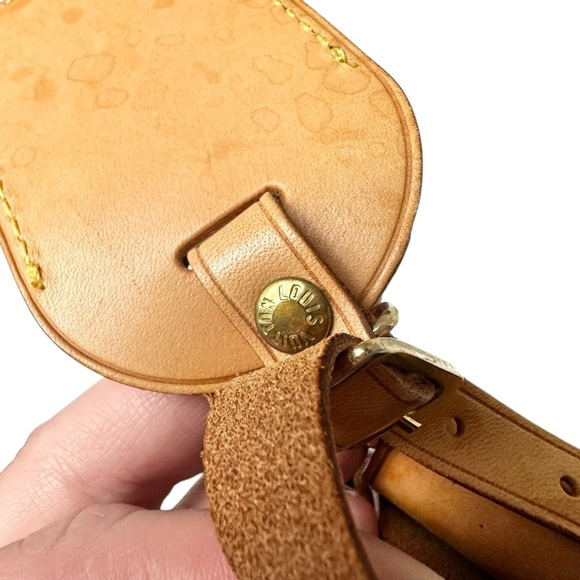Authentic Louis Vuitton Vachetta Leather Large Luggage Tag with Poignet - Picture 4 of 9